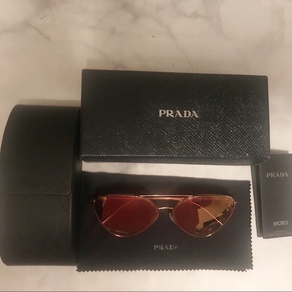 Prada Accessories - Prada Sunglasses - Pink Gold